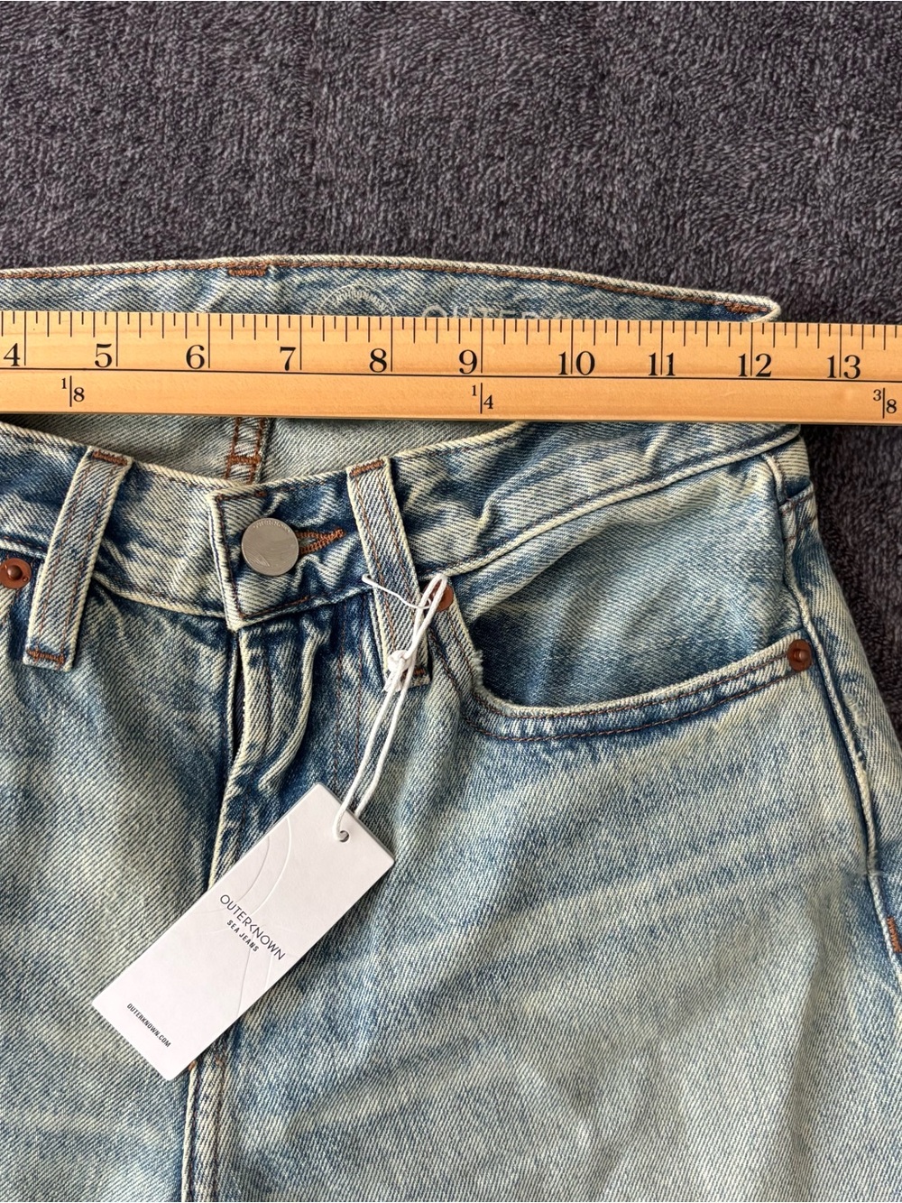 Outerknown Women's The Beachcomber Relaxed SEA Jeans 24x30 Retail $168 NWT - Picture 10 of 11